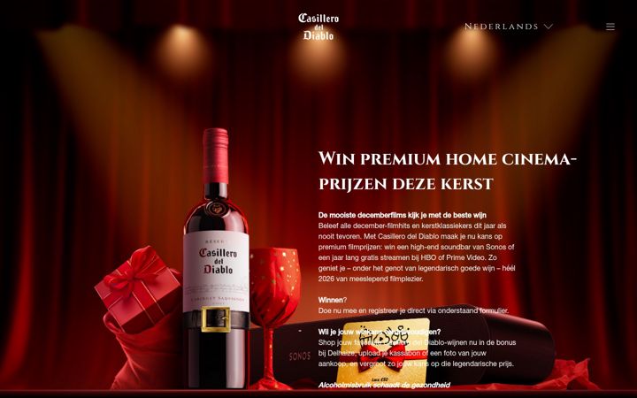 Screenshot of casillero.nl