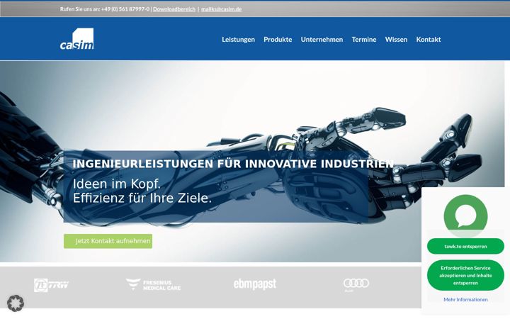 Screenshot of casim.de