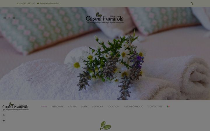Screenshot of casinafumarola.it