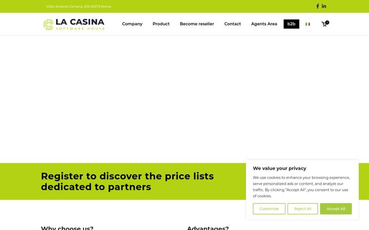 Screenshot of casinaitaly.com