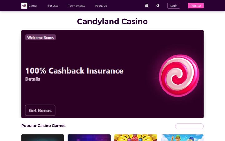 Screenshot di casino-candyland.co.uk