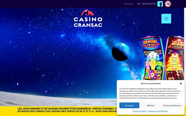 Screenshot of casino-cransac.com