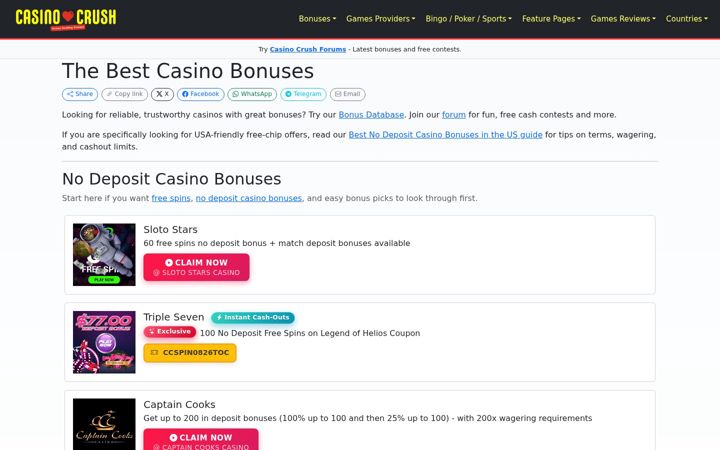 Screenshot of casino-crush.com