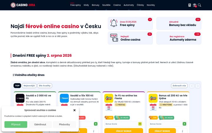Screenshot of casino-hra.cz
