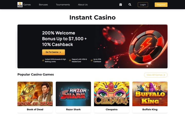 Skærmbillede af casino-instant-uk.com