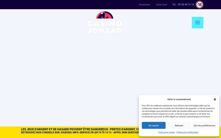 Screenshot di casino-jonzac.net