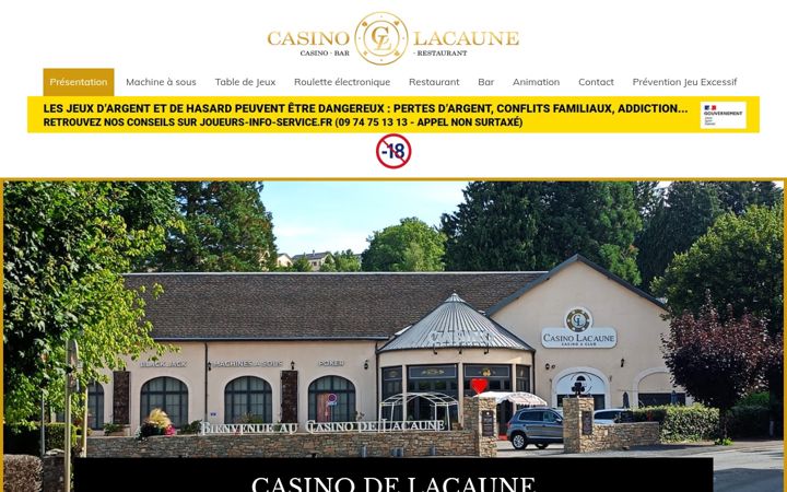 Screenshot of casino-lacaune.fr
