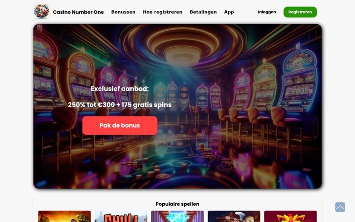 Screenshot of casino-number-one.com