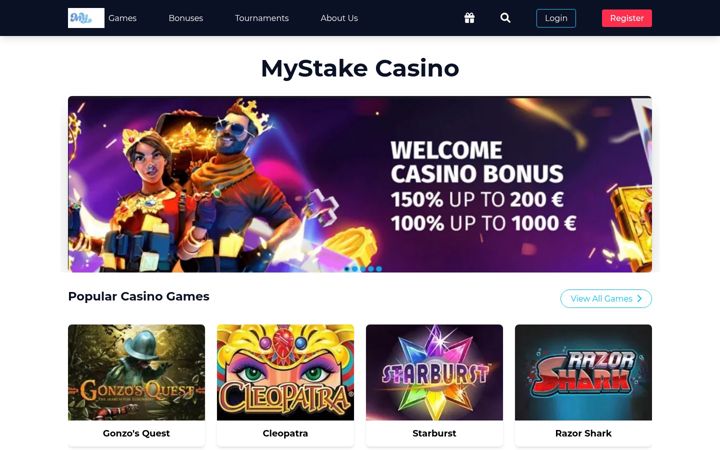 Screenshot of casino-online-mystake.co.uk