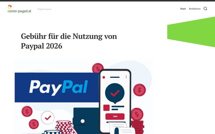 Screenshot of casino-paypal.at