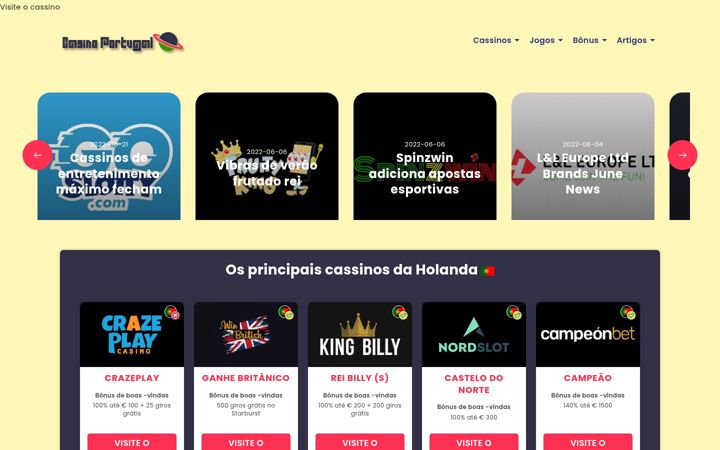 Screenshot of casino-portugal.io
