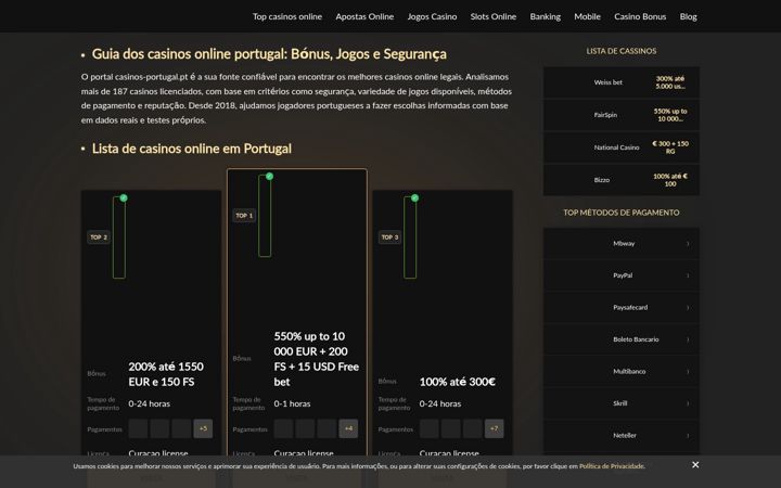 Screenshot of casino-portugal.pt