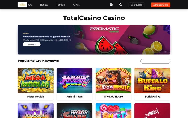 Captura de ecrã de casino-totalcasino.com