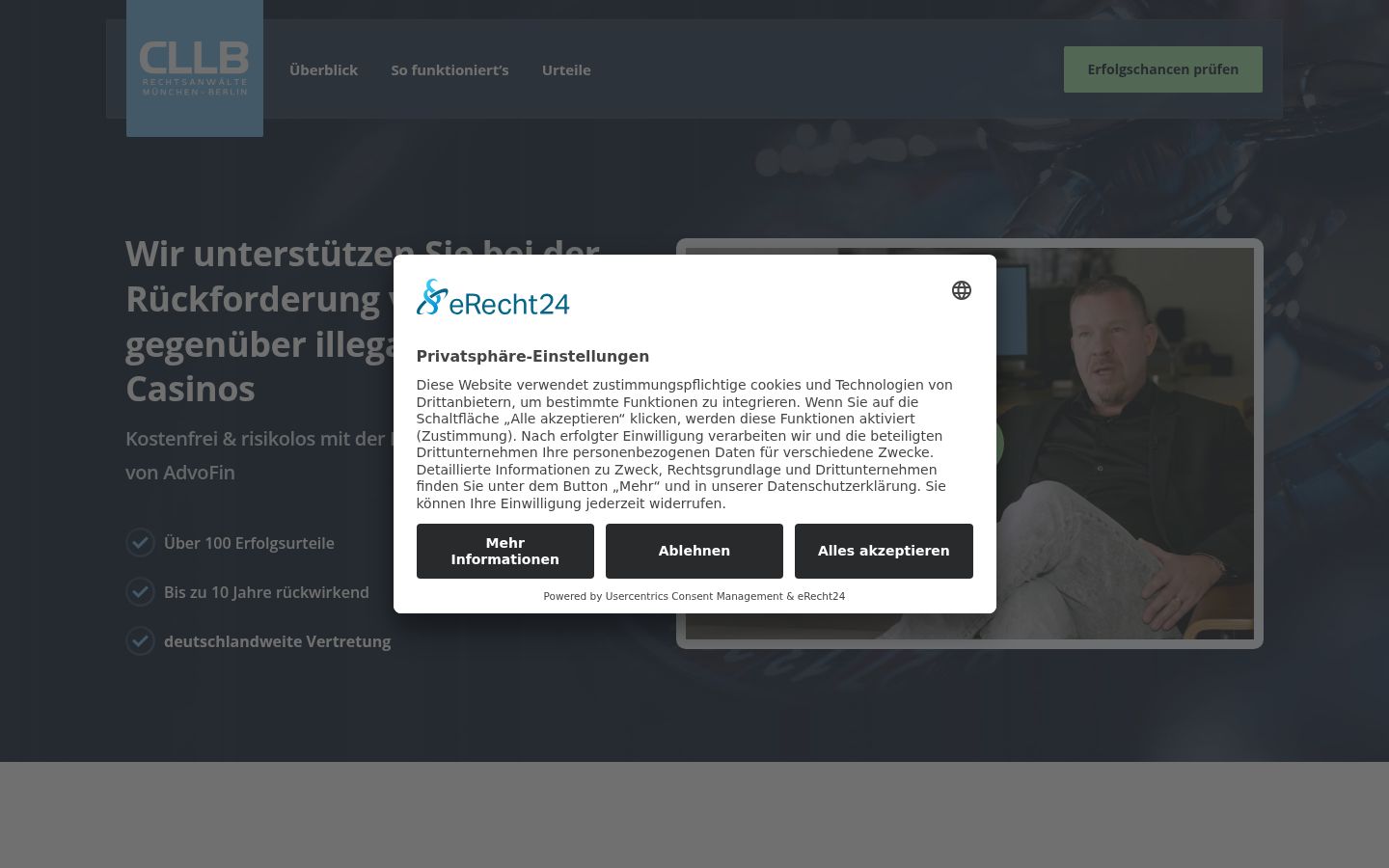 Screenshot tal-banner tal-kunsens muri qabel kwalunkwe interazzjoni