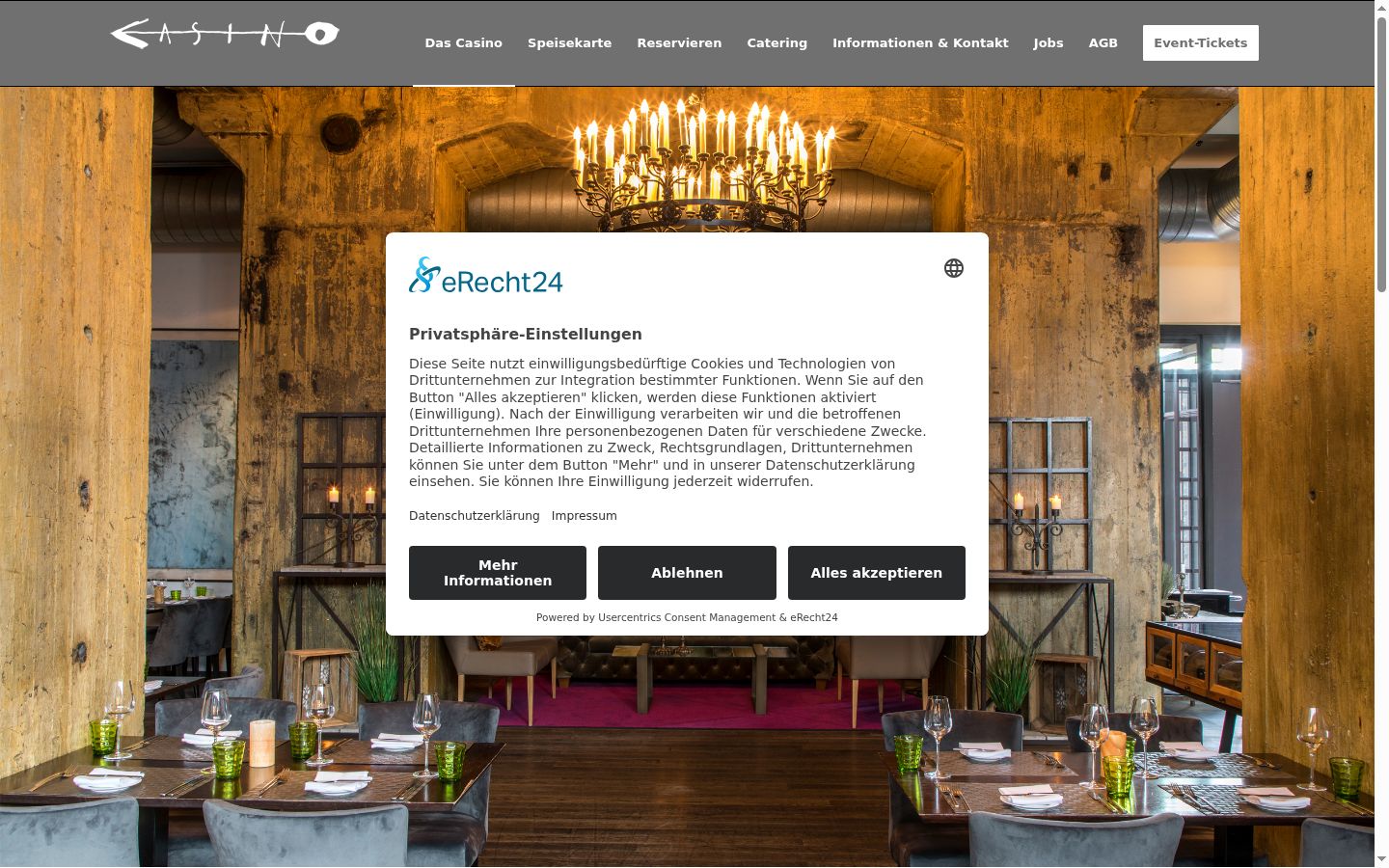 Screenshot tal-banner tal-kunsens muri qabel kwalunkwe interazzjoni