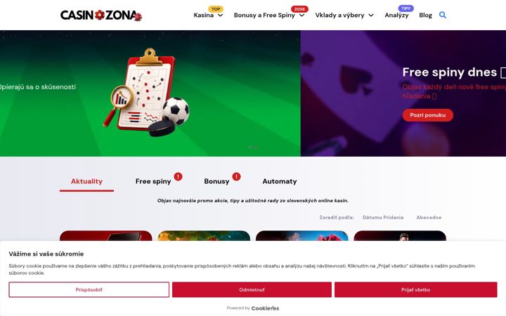 Screenshot of casino-zona.sk