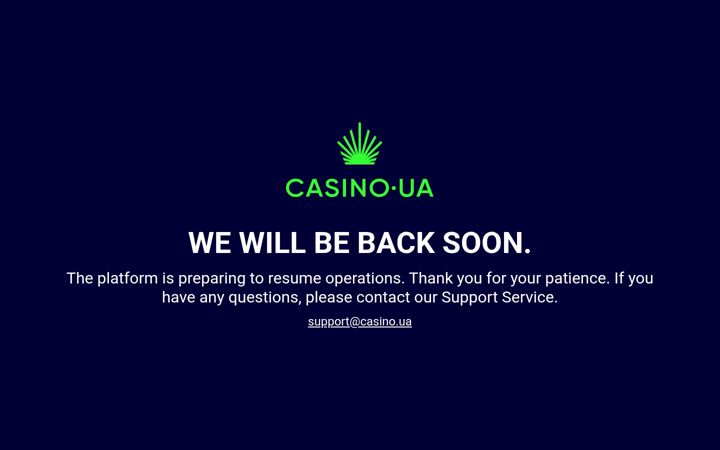 Screenshot of casino.ua