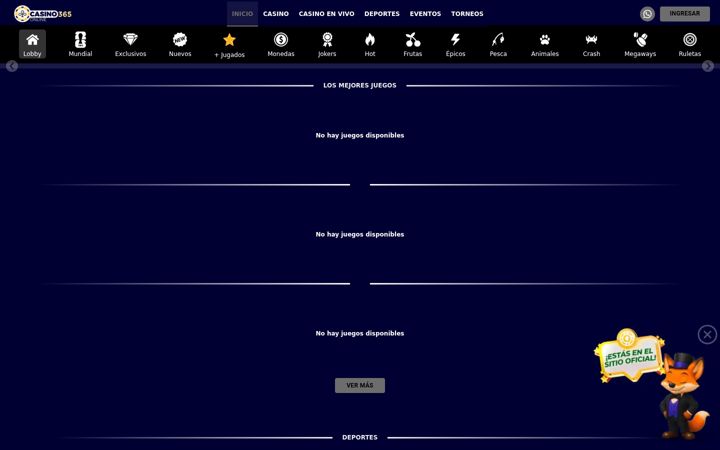Screenshot of casino365-online.com