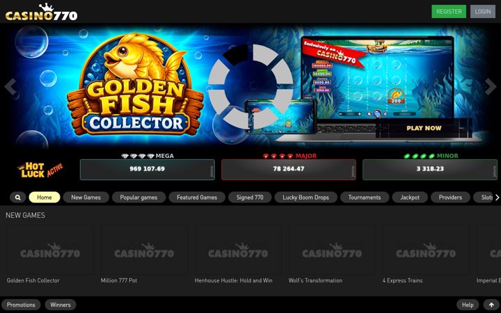 Screenshot of casino770.com