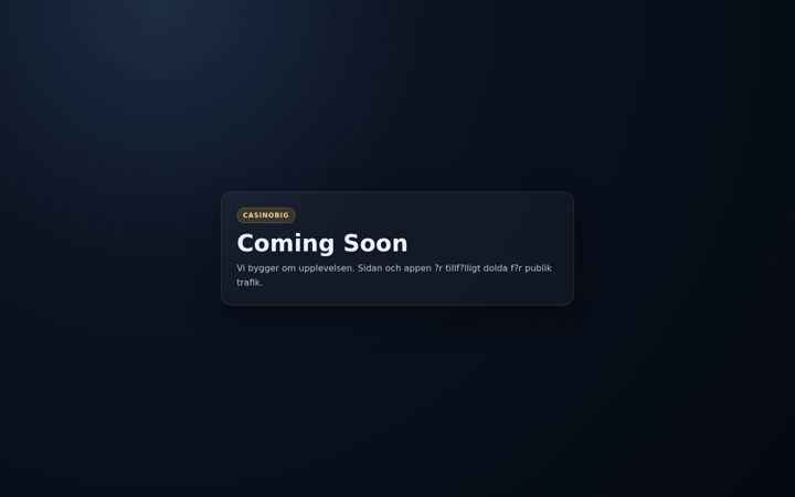 Screenshot of casinobig.com