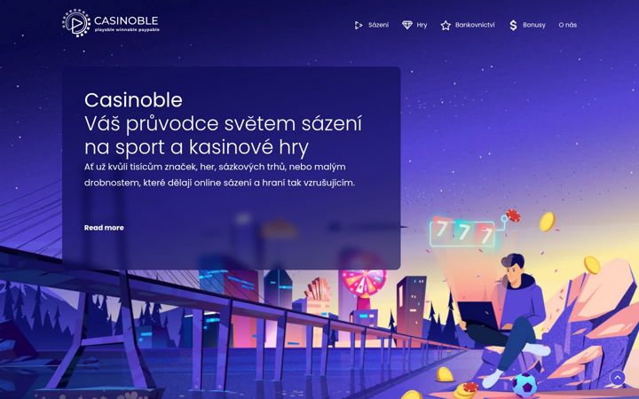 Screenshot of casinoble.cz