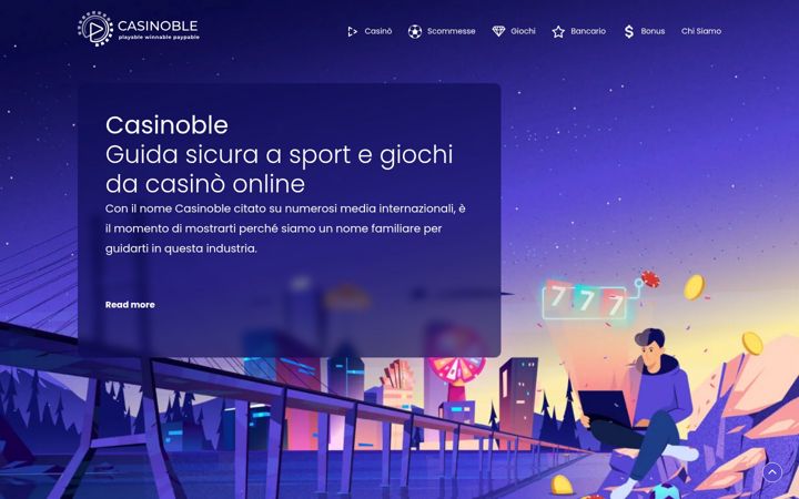 Screenshot of casinoble.it
