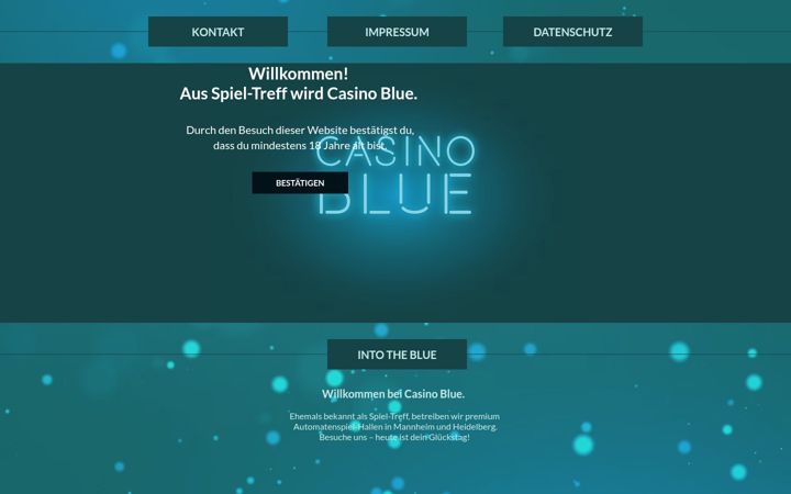 Skærmbillede af casinoblue.de