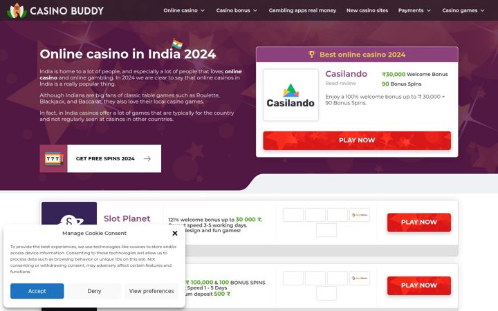 Screenshot von casinobuddy.in
