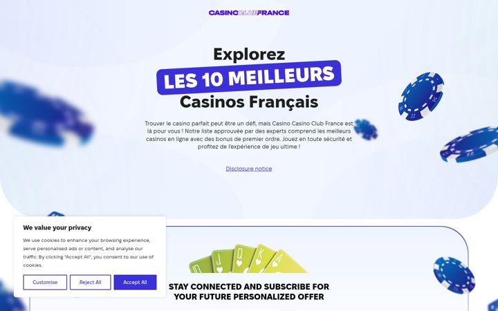 Screenshot of casinoclubfrance.com
