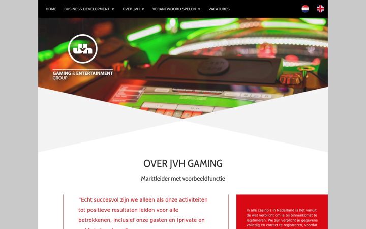 Screenshot of casinocompany.nl