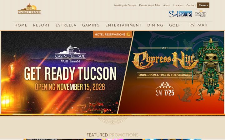 Screenshot of casinodelsol.com