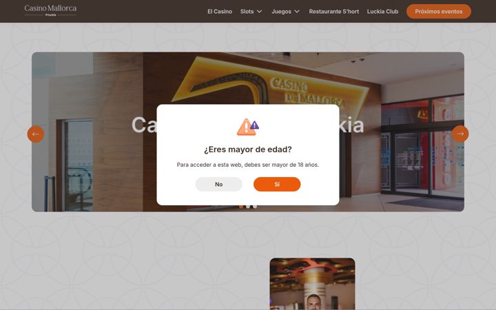 Screenshot of casinodemallorca.com