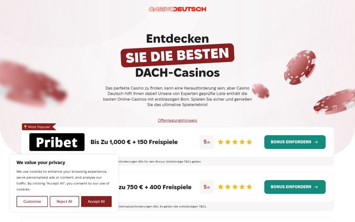 Screenshot of casinodeutsch.com