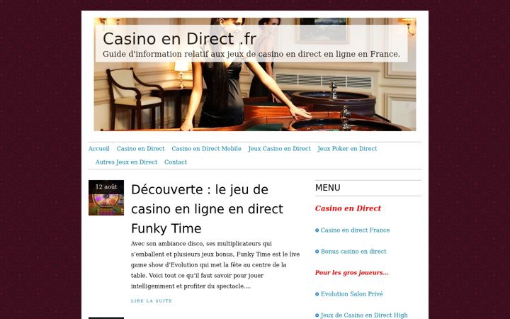 Screenshot of casinoendirect.fr