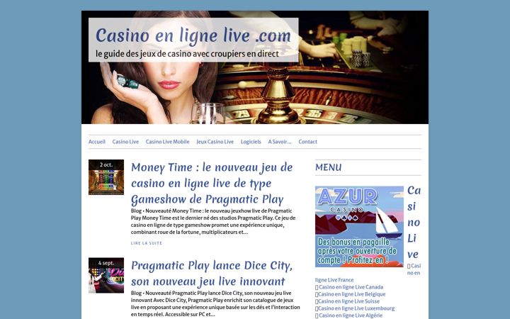 Screenshot of casinoenlignelive.com