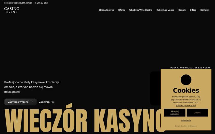 Captură de ecran a casinoevent.com.pl