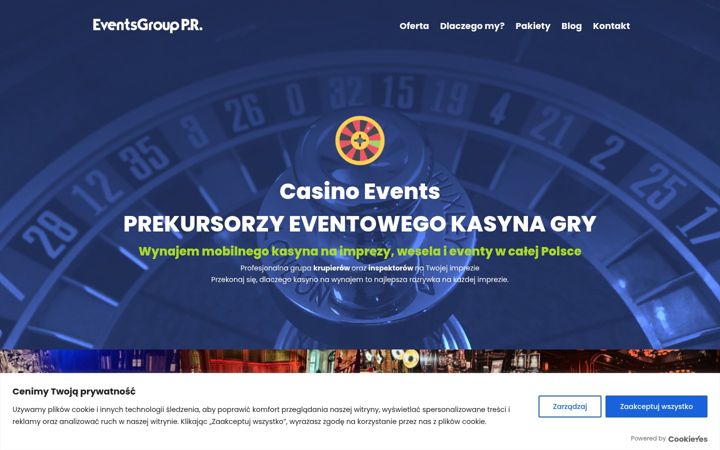Captură de ecran a casinoevents.com.pl