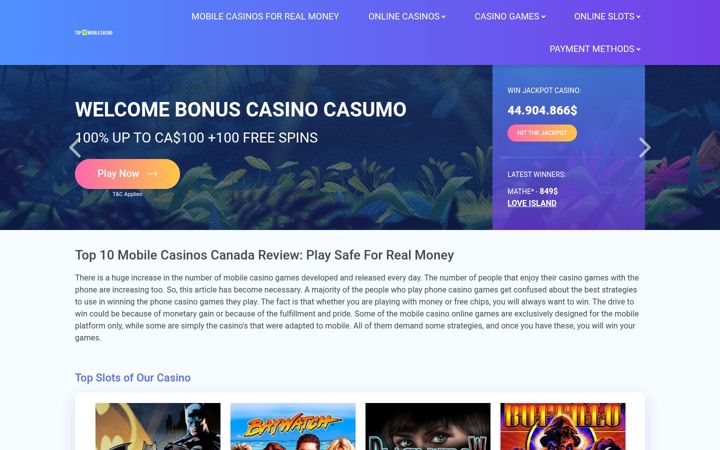 Screenshot of casinogamble.ca