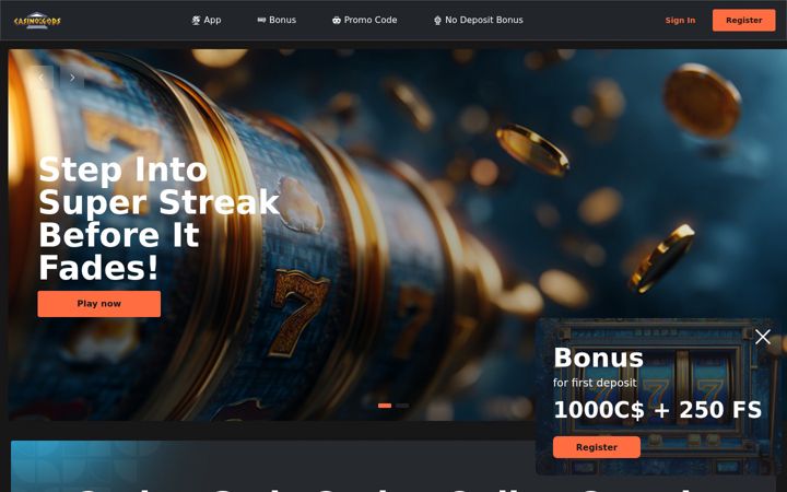 Screenshot of casinogods.net