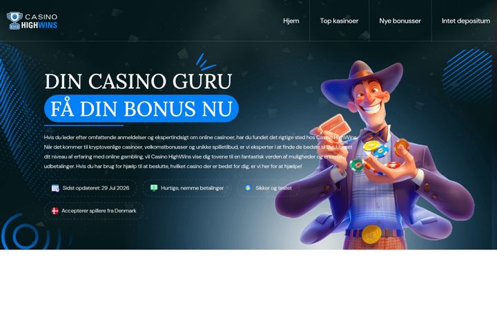 Screenshot of casinohighwins.com