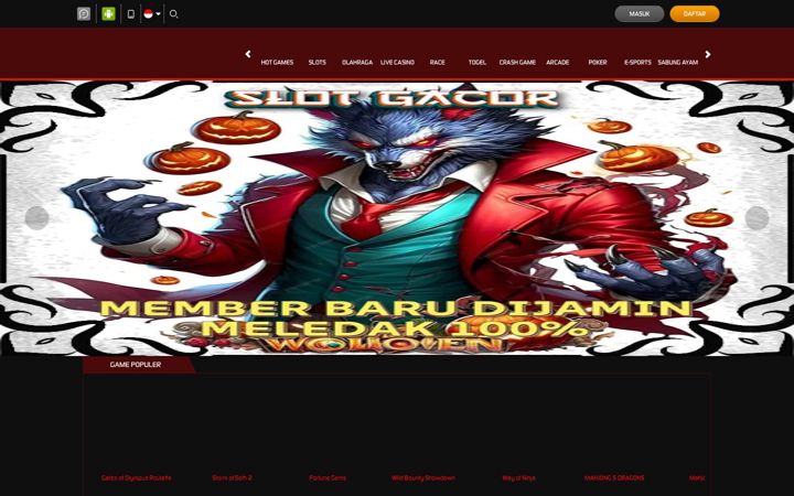 Screenshot ta' casinohokislot.com