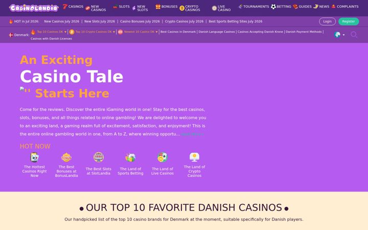 Screenshot of casinolandia.com
