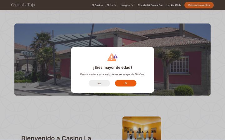 Screenshot of casinolatoja.com