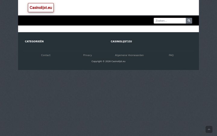 Screenshot of casinolijst.eu