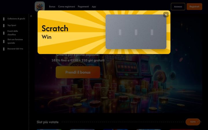 Screenshot of casinomatch.it