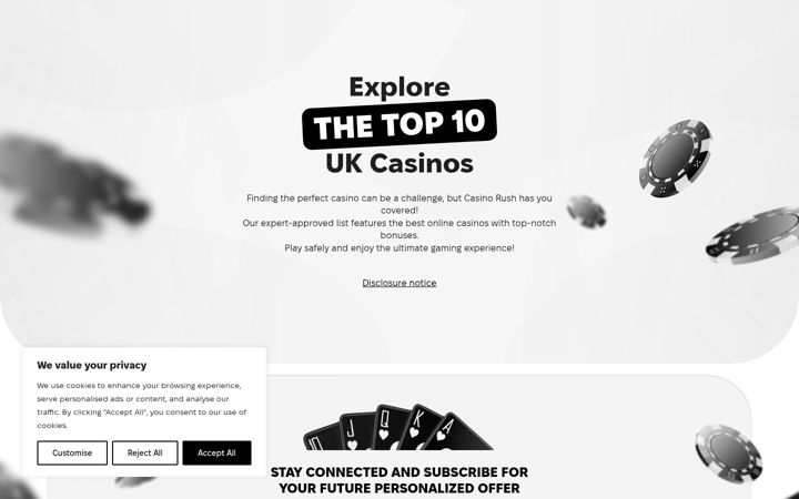 Screenshot of casinooffersonline.com