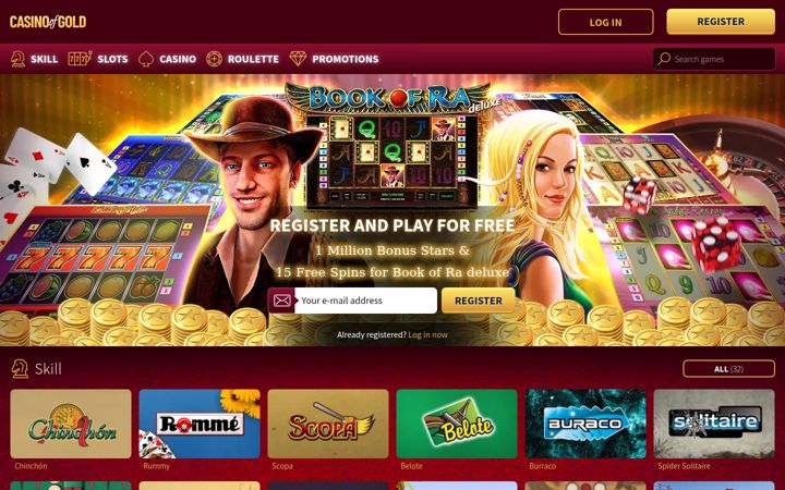 Screenshot of casinoofgold.com
