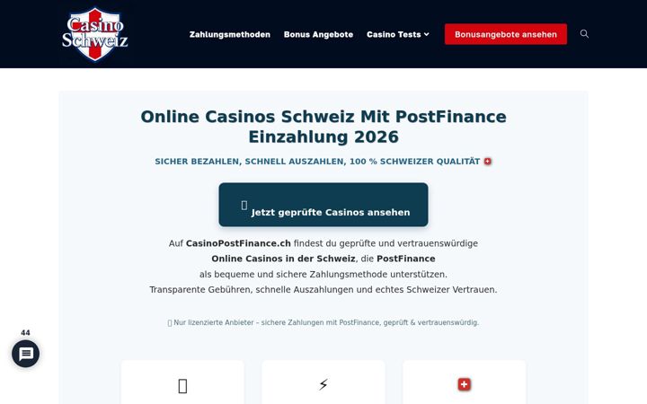 Screenshot of casinopf.ch