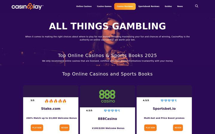 Screenshot of casinoplay.com