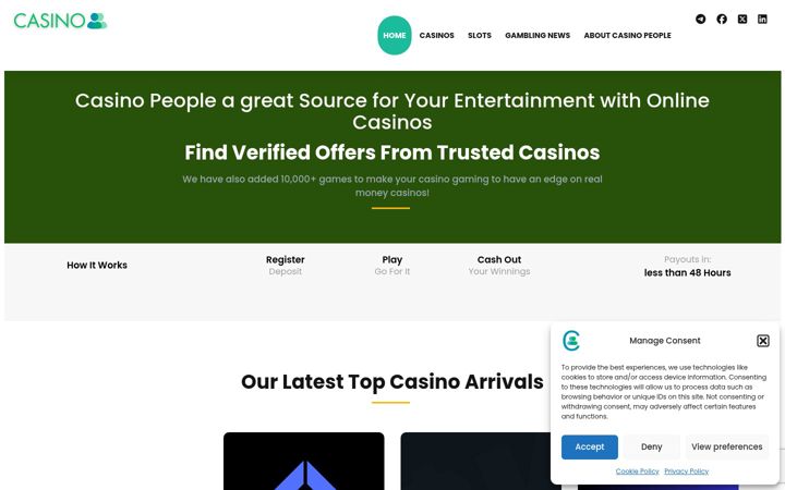 Screenshot of casinoppl.com